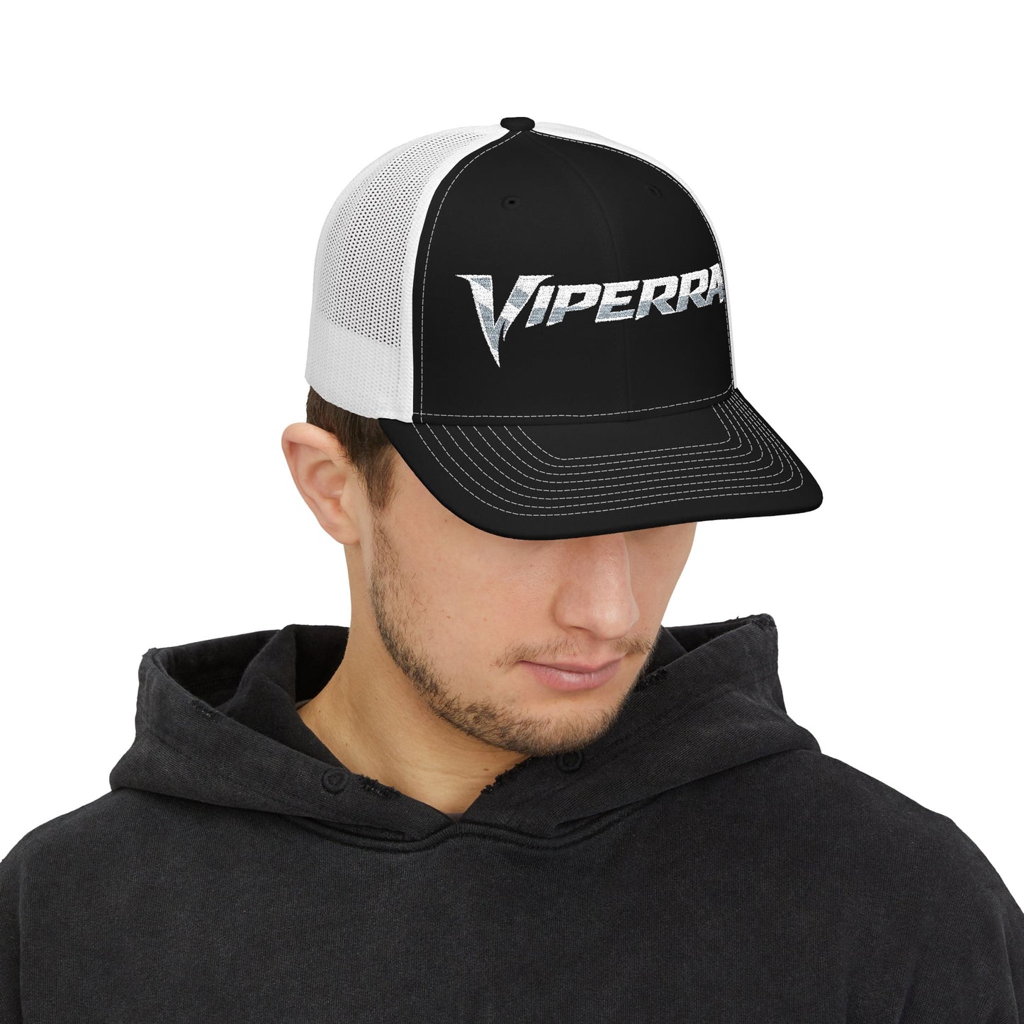 Viperra Trucker Cap - Retro Metallic Logo Snapback